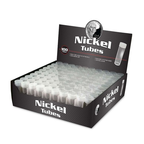 100 BCW Coin Tubes - Nickel - Picture 1 of 4