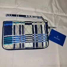 Vera Bradley All in One Wristlet Wallet NEW with Tags Mosaic Pattern Blue Green