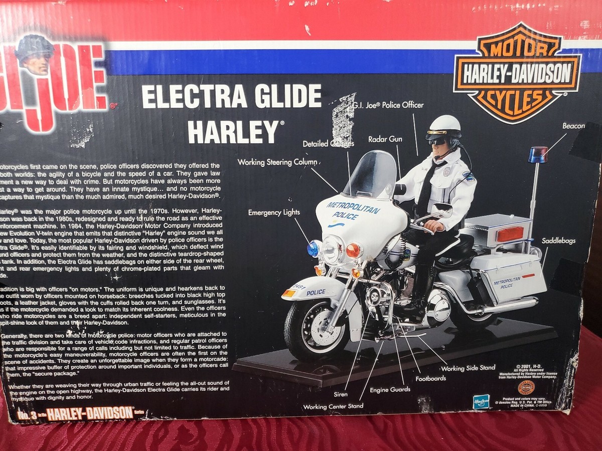 Hasbro Harley-Davidson x GiJoe Metro Police Officer & Electra
