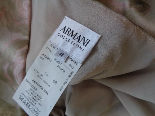 EMPORIO ARMANI BEIGE/BISCUIT JACKET - SIZE 12 - Picture 6 of 6