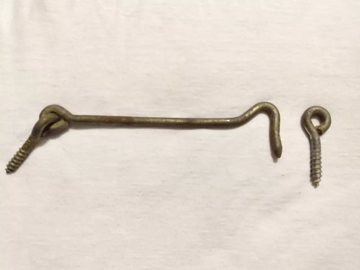 Vintage 6 Inch Hook And Eye Latch