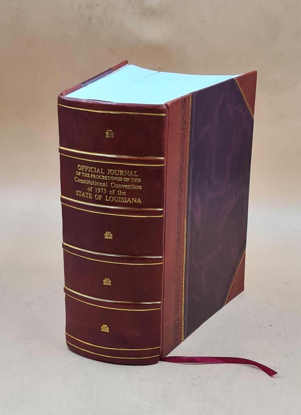 Official Leather Bound Journal of Constitutional Convention Proceedings