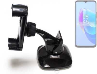 Halterung Scheibe + Armaturenbrett für Tecno Spark 10C Smartphone Halter kompak