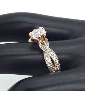 10K-Rose-Gold-1-5ctw-Composite-Diamond-Engagement-Ring-Sz-6-75-GB-1642