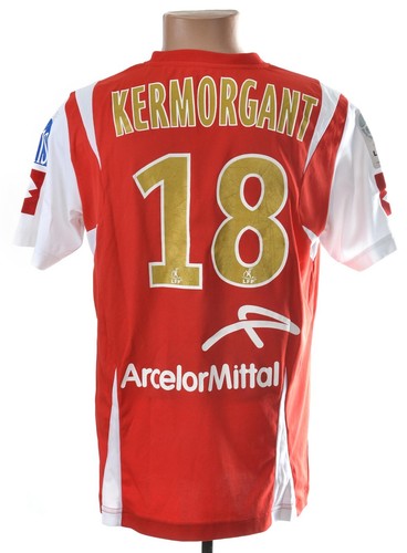 STADE DE REIMS 2008/2009 FOOTBALL SHIRT XL MATCH WORN ISSUE KERMORGANT 18 - 第 1/11 張圖片