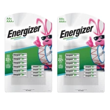 NEW Energizer Recharge Power Plus AA x6  & AAA x4 Batteries - 2 PACK