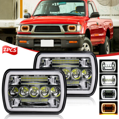 Fari Alti/bassi LED Per Auto Kit 2 Fanali LED 5x7/7x6 Pollici Per Toyota Pickup 82-95 E Tacoma 95-97 - Hi/Low Beam DRL Kit Fari 5x7 Pollici LED - Foto 3