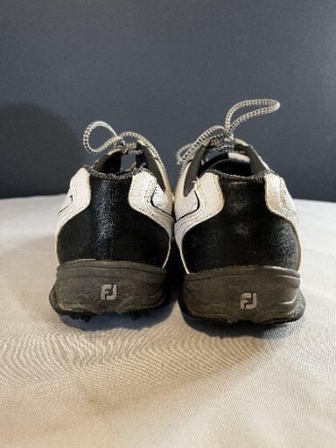 FootJoy Super Lites Men's Golf Shoes. Size 9 M White/Black 58011 - Picture 3 of 5