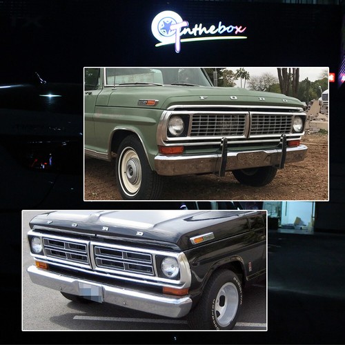 Pair Amber Front Turn Signal Light Lamp Lenses For 1970-1972 Ford F100 F250 F350 - Picture 7 of 8