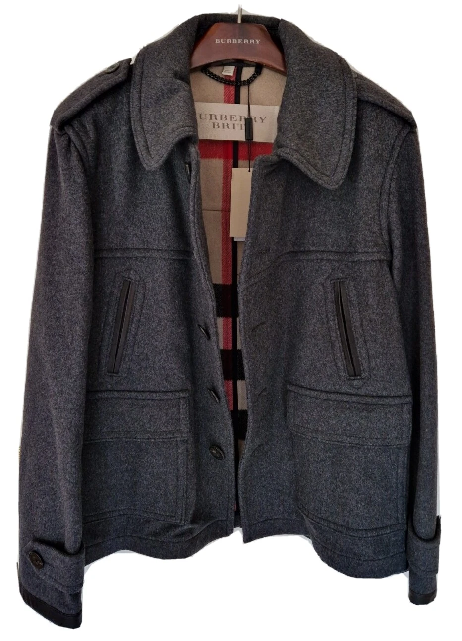 Cappotto giacca uomo **BNWT** BRIT by BURBERRY duffle pea auto taglia XL. Prezzo consigliato £ 1.490.