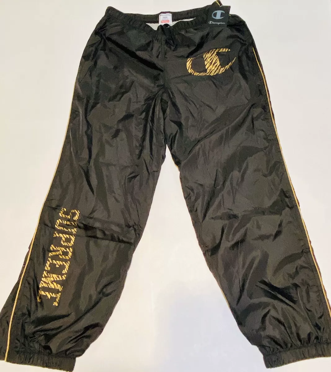 Supreme Champion Track Pants Windbreaker Sweatpants Men Medium Tiger Stripe  Logo