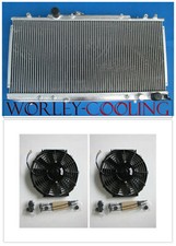 Aluminum radiator for TOYOTA CELICA GT4 ST185 3S-GTE 1990-1994 manual and FANS