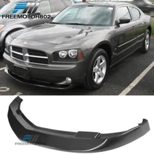 Fits 06-10 Dodge Charger PU Black V2 Style Front Bumper Lip Spoiler Bodykit
