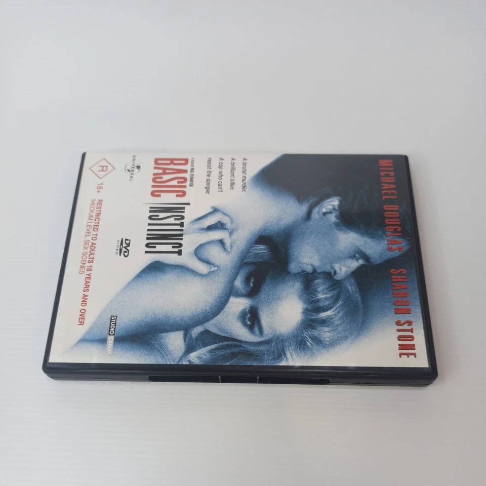 Basic Instinct DVD Michael Douglas Sharon Stone Serial Killer VGC R2,4 Free Post - Image 4 of 4