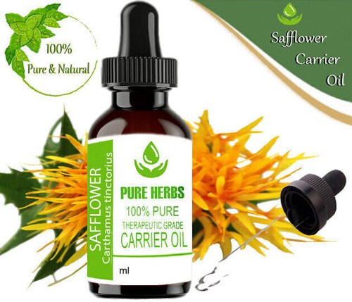 Pure Herbs Safflower 100% Pure & Natural Carthamus tinctorius Carrier Oil - Picture 5 of 6