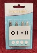 IMPRESSART LATITUDE  LONGITUDE SIGNATURE STAMP PACK SC15K-AB-4PC-M NEW METAL