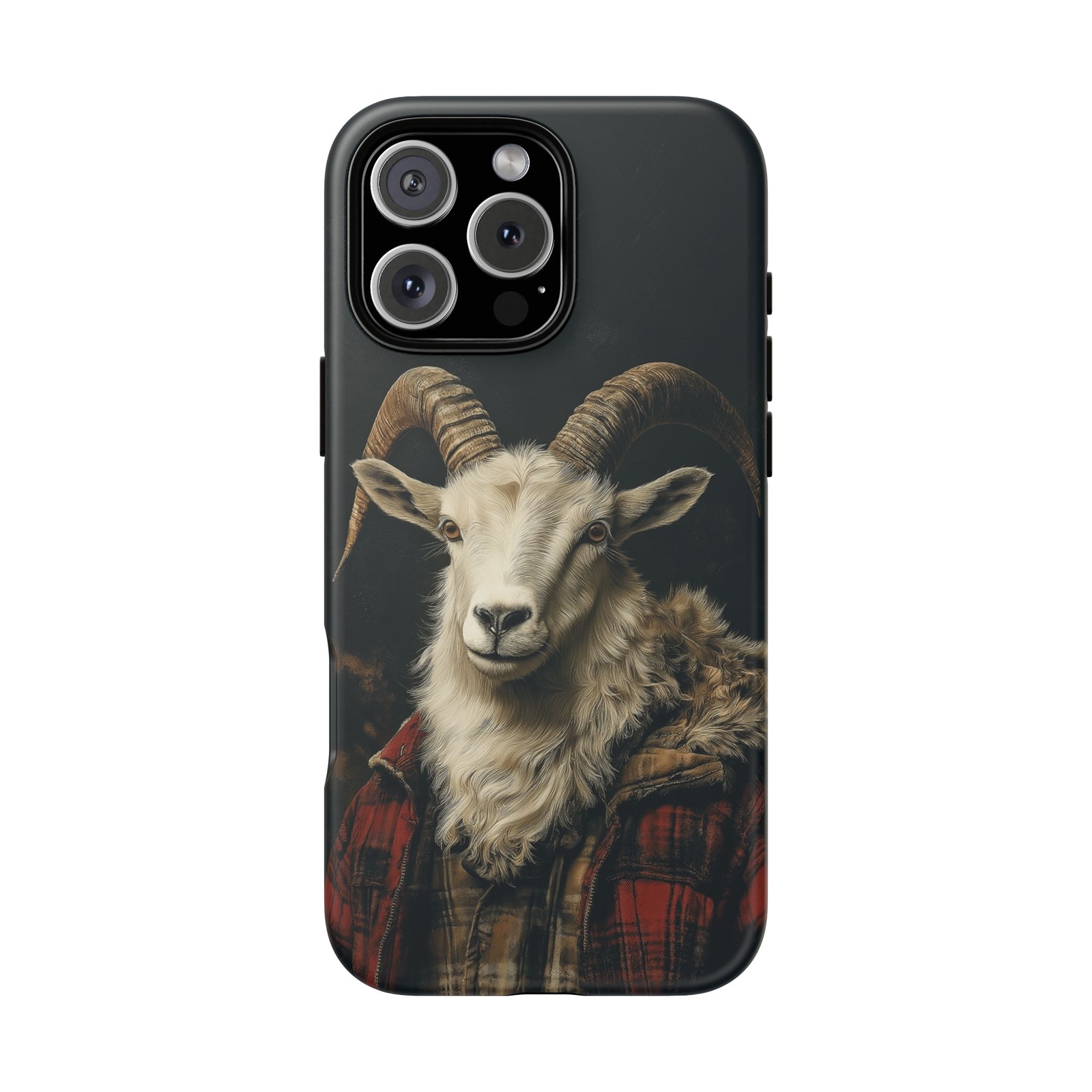 Funny mountain goat iPhone case for 16 15 14 13 Plus Pro Max-image