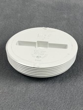 Spears P110 Series PVC DWV Pipe Fitting, Flush Plug, 4" NPT Male