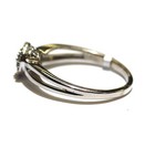 925 sterling silver .25ct I3 I-J diamond cluster ring 2.9g size 10.25 — photo 3