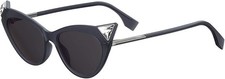 Fendi IRIDIA FF 0356/S BLACK/DARK GREY 52/18/145 women Sunglasses
