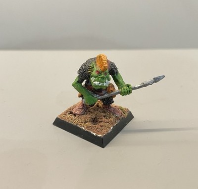 Warhammer ORC WARRIOR with SPEAR PAINTED Kev Adams METAL Miniature Citadel OOP