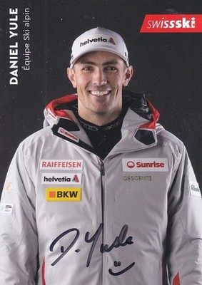 Daniel YULE - Schweiz, Gold Olympia 2018 Ski alpin, Original-Autogramm!