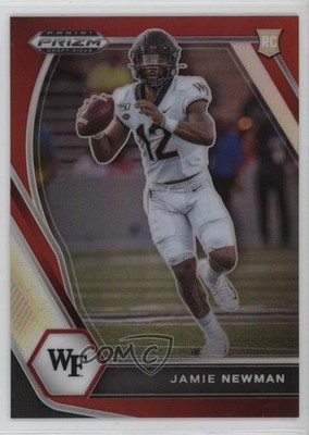2021 Panini Prizm Draft Picks Red Prizm 13/299 Jamie Newman #135 Rookie RC 16ki