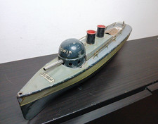 BING NUREMBERG (GBN) 1915 GUNBOAT TIN GUNBOAT TIN