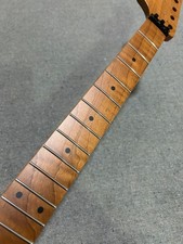 Reverse big Head 22 fret Roasted Flame Maple Electric guitar Neck Locking nut