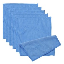 6 Pcs 5.91" x 5.91" Glasses Cleaning Cloth Microfiber Eyeglasses Cloth Blue