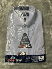 Stafford Super Shirt Pinpoint Oxford Light Purple Button-Down 16 34/35