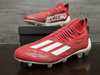 Adidas Adizero Primeknit Red White Football Cleats Men's Size 12 HP8745