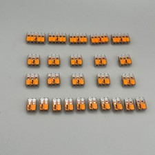 Image of WAGO 25pc 2-5 Way Reusable Lever Connector Kit 32A 0.5-4mm² (221-412 413 & 415)