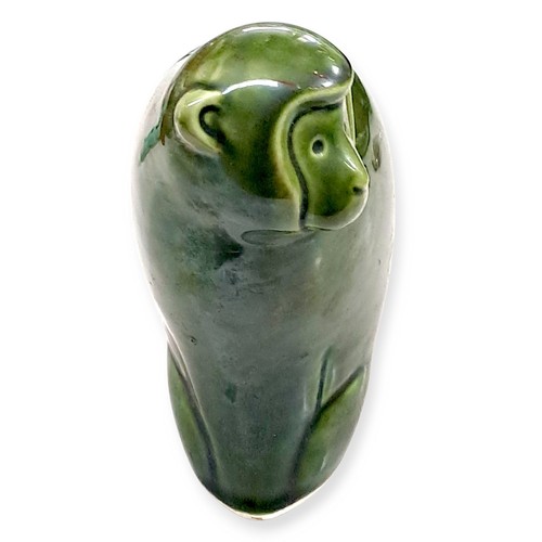 Japanese Ceramic Sosaku Zodiac Saru Monkey Ape Statue Okimono Talisman Lucky M16 - Picture 3 of 8