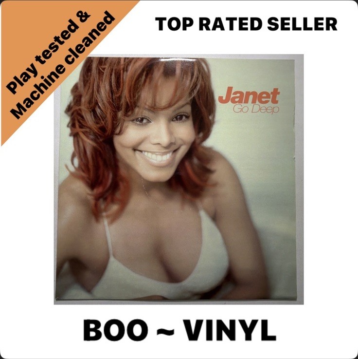 Janet Jackson Go Deep 12"" Vinyl Record RnB Garage House EX / EX
