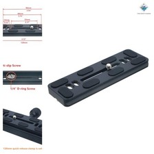 Universal Quick Release QR Plate 120mm D-Ring Screw for Tripod Monopod