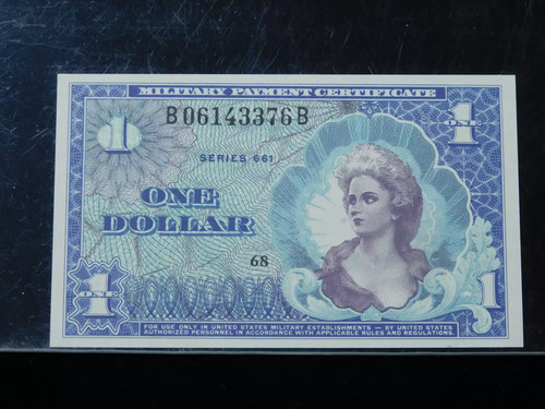 Military Payment Certificate - One Dollar - Series 661 - PCGS 68PPQ - Picture 3 of 4