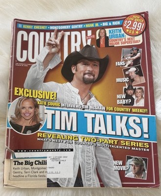 2005 March 28, Country Weekly Magazine,  Tim Talks Interview W/Tim McGraw(CP405)