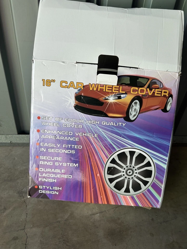 Juego de 4 tapacubos de coche de 16" cubierta de rueda Snap R16 neumático acero para Ford Fusion sedán Foto 3 de 4