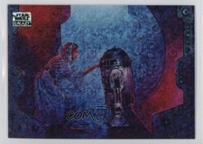 2024 Chrome Star Wars Galaxy Mini-Diamond Refractor Princess Leia Organa 17lu