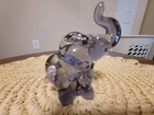 FENTON GLASS " VIOLET MARCHING ELEPHANT - MADE FOR LENOX - HAND PAINTED & SIGNED