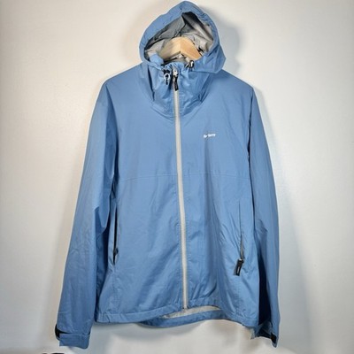 Finisterre Men s Waterproof Shell Jacket Blue Hooded Medium Lightweight Outdoor