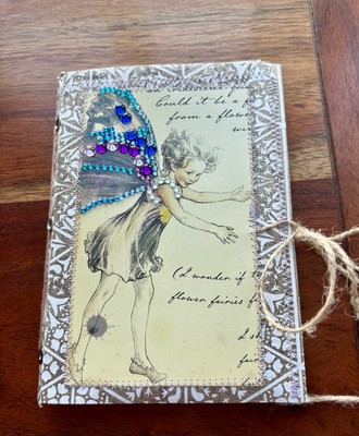 Junk Journal - The Violet Winged Wish - A flight of whimsy