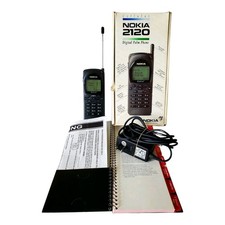 NOKIA 2120 Cellular Digital Palm Phone w Box Excellent Condition Vintage TESTED