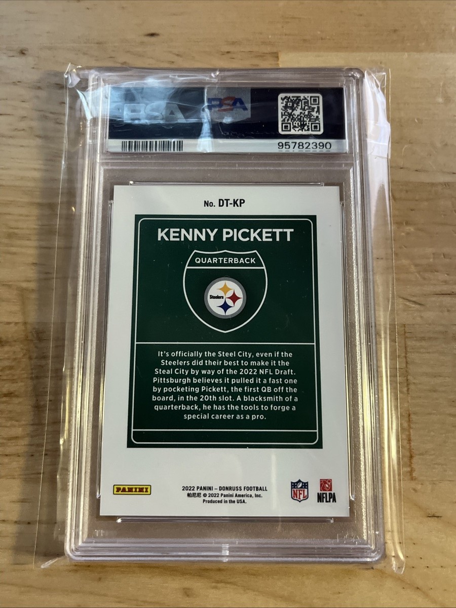 2022 PANINI DONRUSS KENNY PICKETT DOWNTOWN! ROOKIE #DTKP PSA GEM
