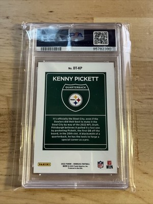 2022 PANINI DONRUSS KENNY PICKETT DOWNTOWN! ROOKIE #DTKP PSA GEM