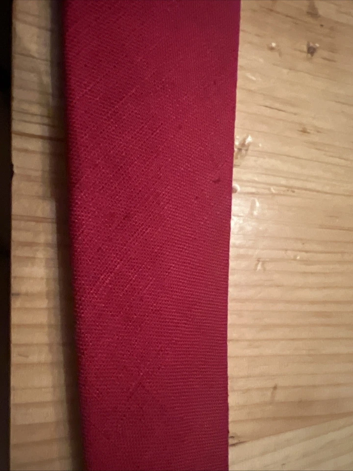 Винтажный импортный ирландский льняной галстук Rooster красный 59 дюймов - Изображение 4 из 4