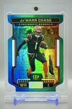 Ja’Marr Chase 2023 Score Teal Holo Foil Die-Cut #1/10 SSP 1st on Print Case Hit!