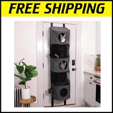 Space-Saving 5-Level Door Mounted Cat Tree Condo - Perfect for Small Homes