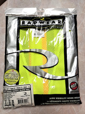 Radians SV22GL Glow Safety Vest L ANSI Class 2 Mesh Zipper High Vis Yellow